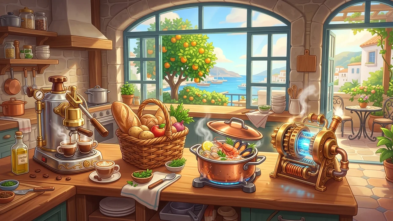 Cocina de generadores de Gossip Harbor y el Naranjo